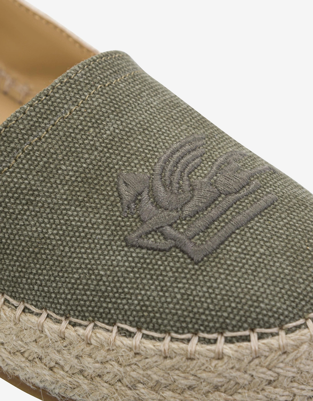 Boys Logo Espadrilles in Green