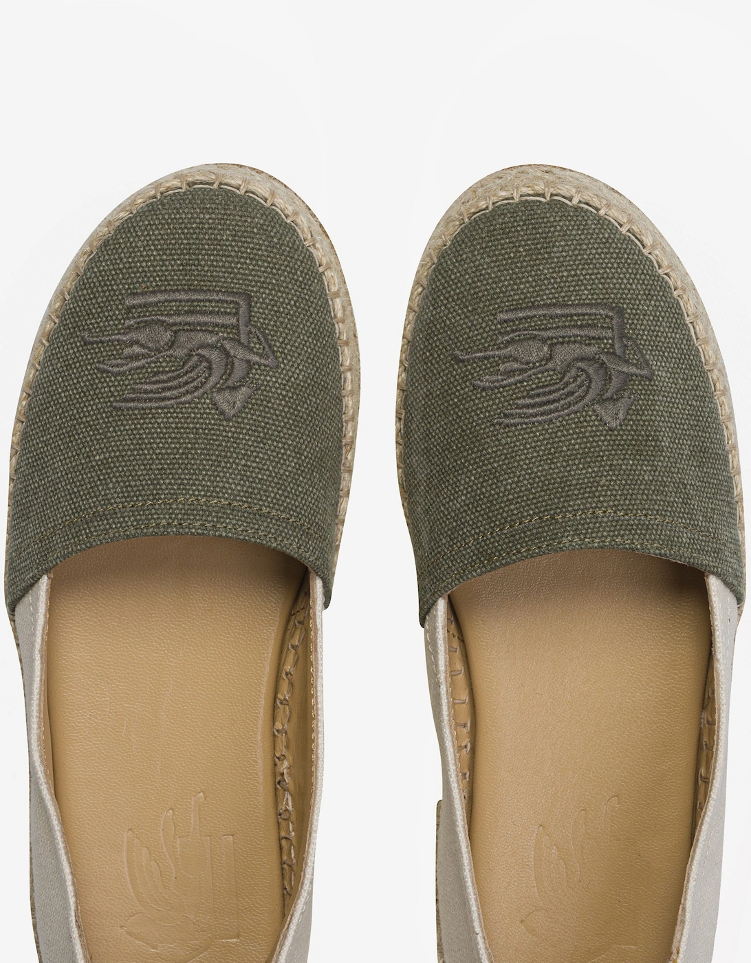 Boys Logo Espadrilles in Green