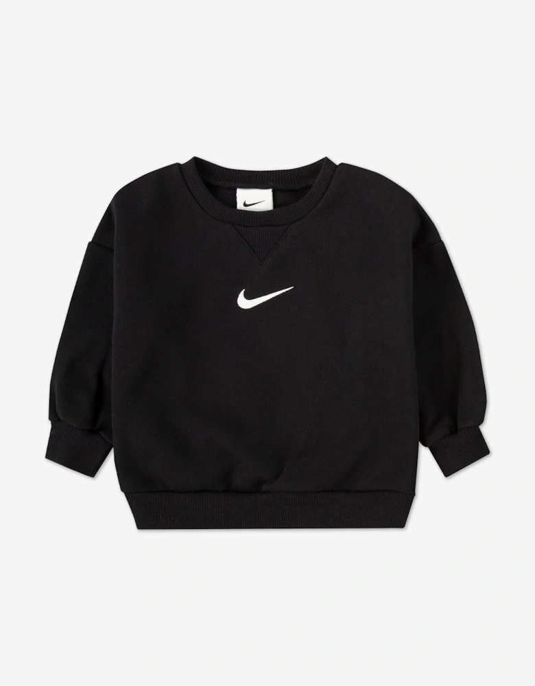 Kids Essential Fleece Tracksuit in Black