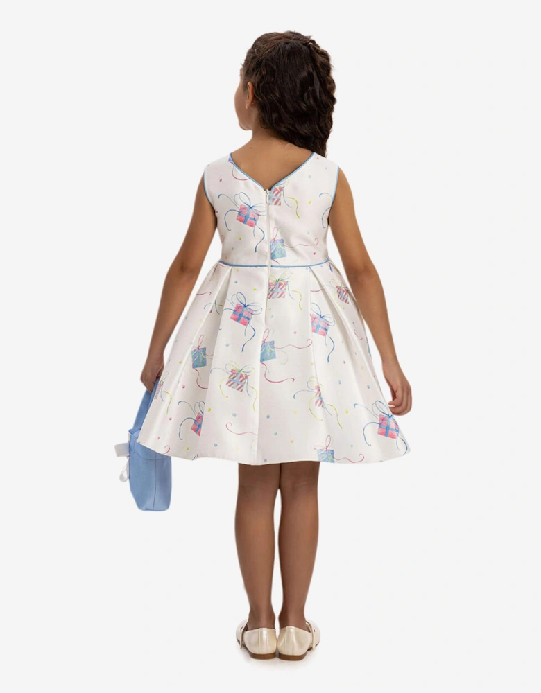 Girls Party Dress with Bag in Blue