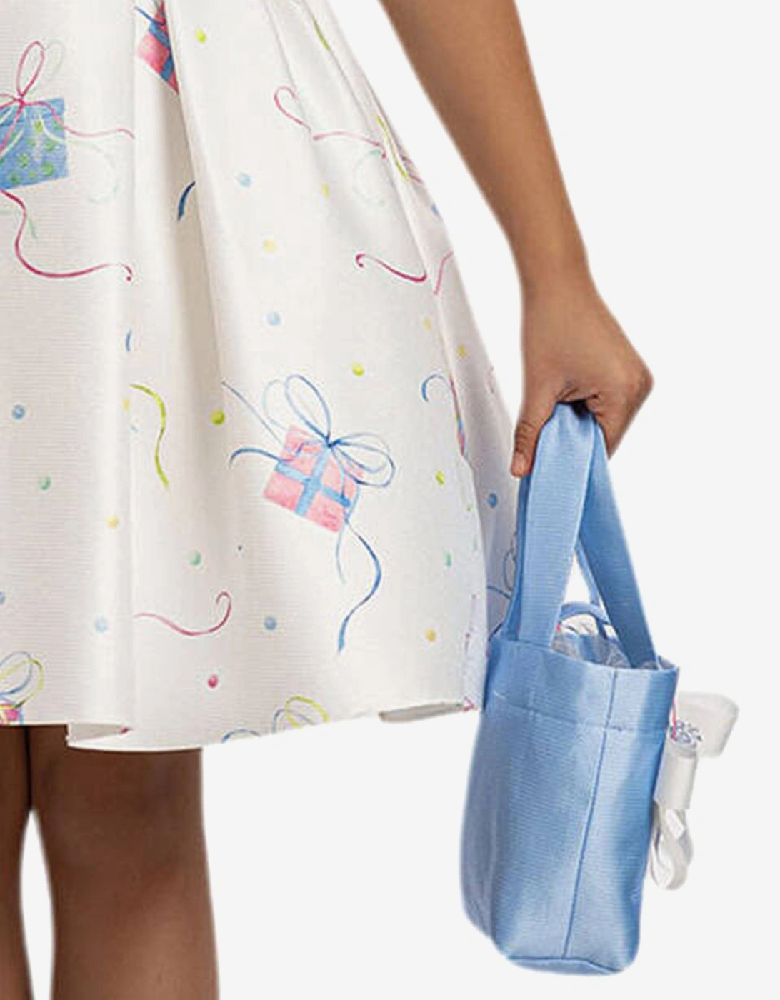 Girls Party Dress with Bag in Blue