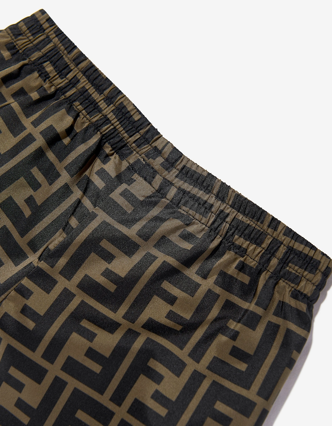 Baby Boys FF Swim Shorts in Brown
