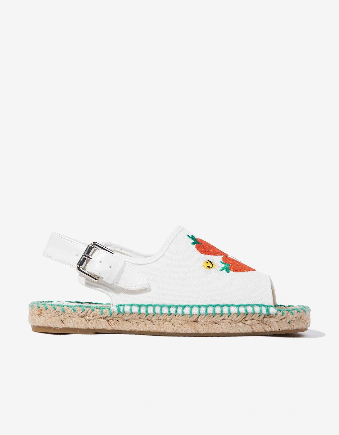 Girls Strawberry Espadrilles in Ivory, 5 of 4