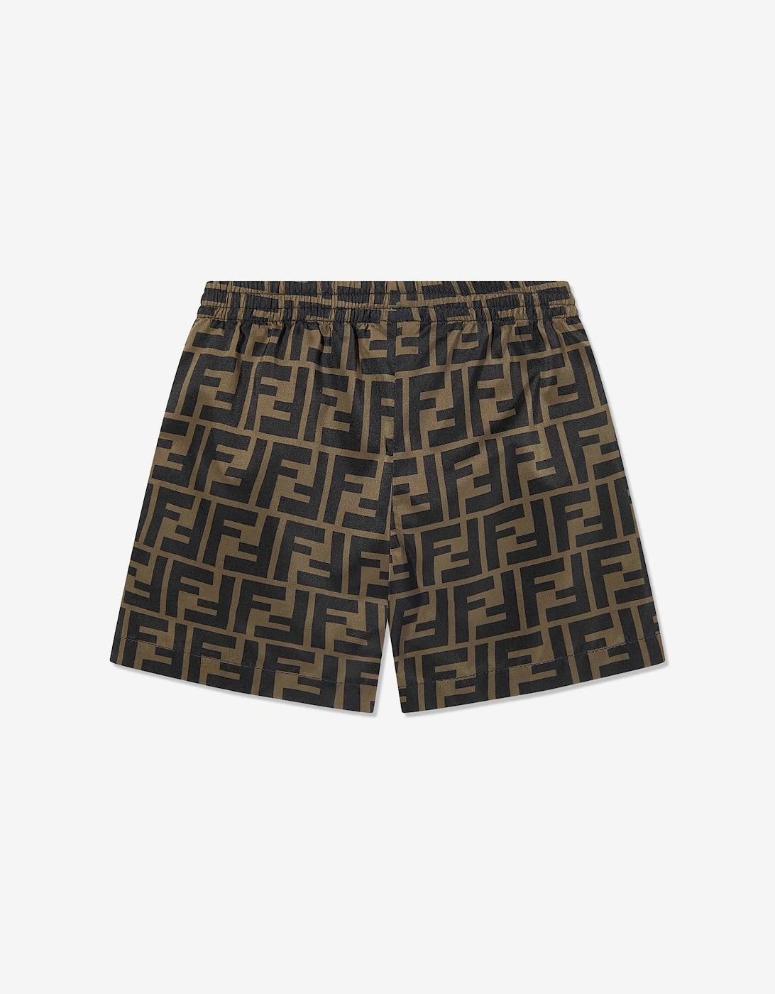 Baby Boys FF Swim Shorts in Brown