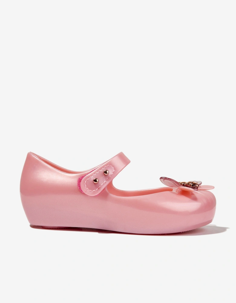 Girls Mini Ultragirl Bugs Ballerinas in Pink