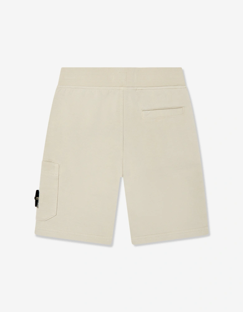 Boys Logo Pocket Shorts in Beige