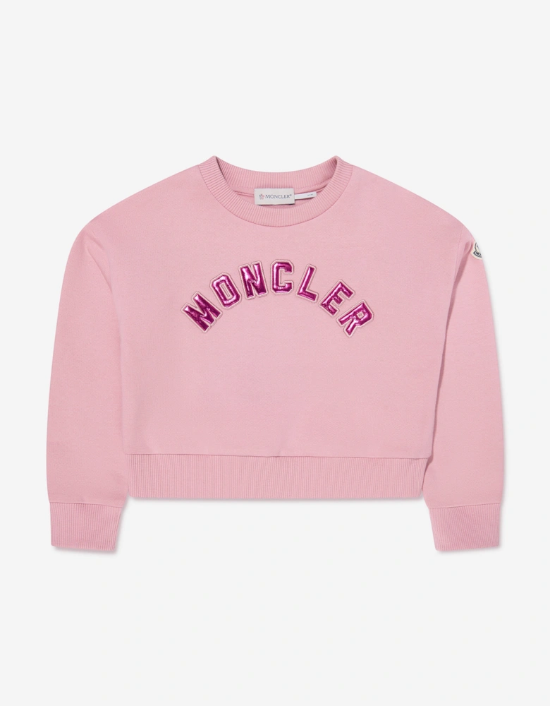 Enfant Girls Sweatshirt And Leggings Set in Pink
