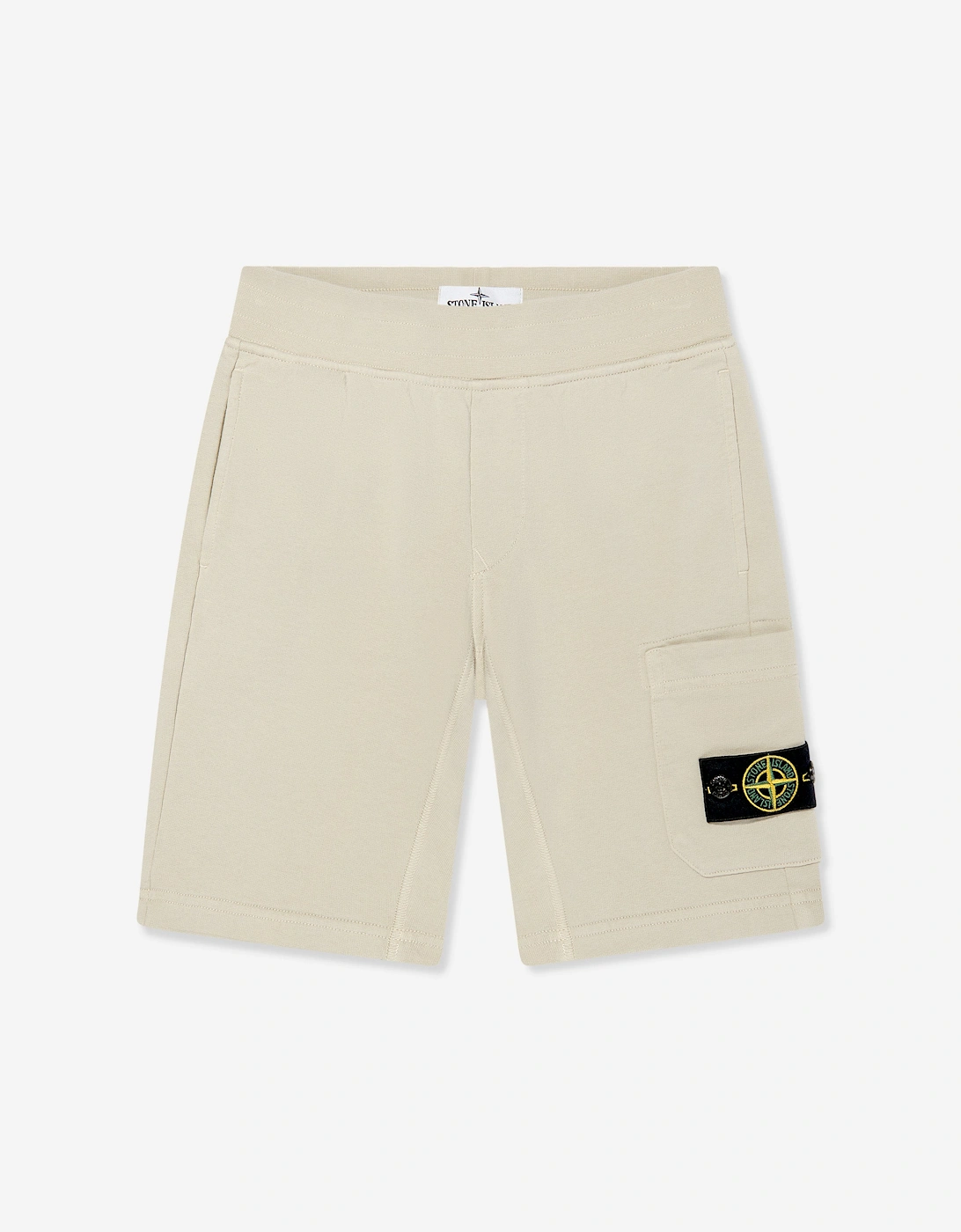 Boys Logo Pocket Shorts in Beige, 5 of 4