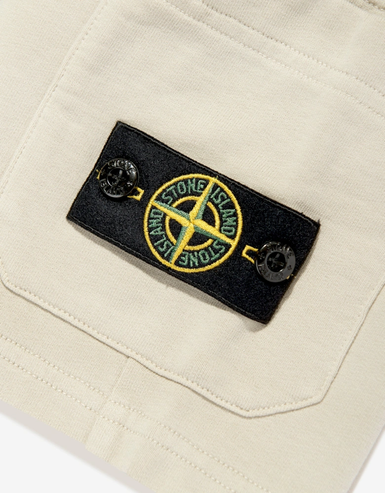 Boys Logo Pocket Shorts in Beige