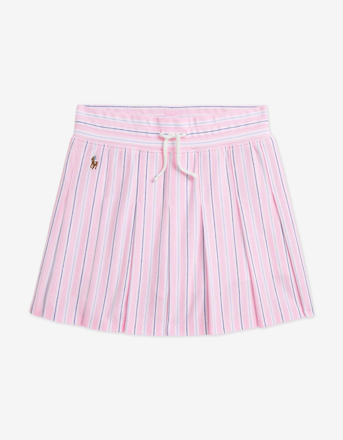 Girls Striped Skort in Pink, 6 of 5