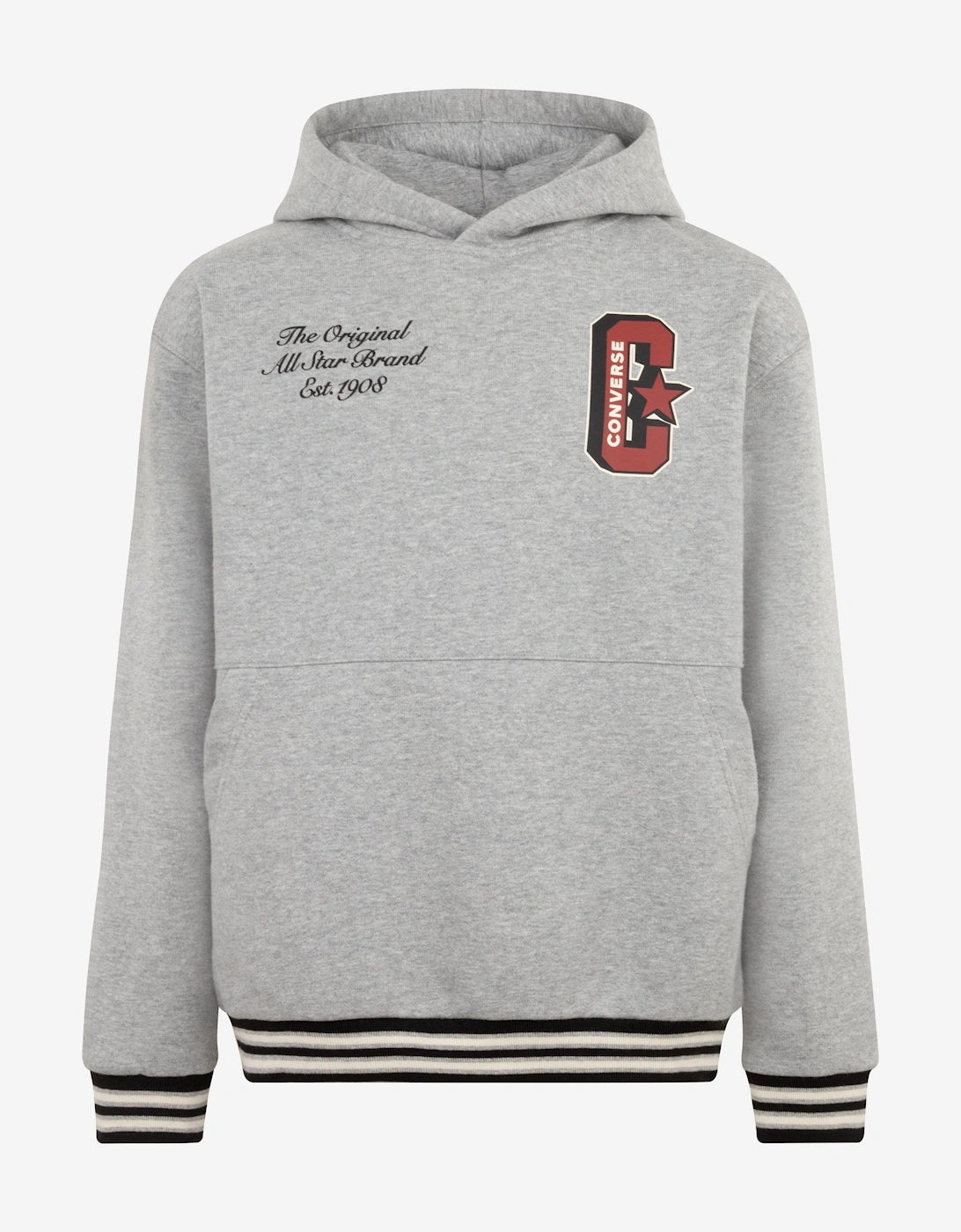 Boys Retro Varsity Hoodie in Grey, 5 of 4
