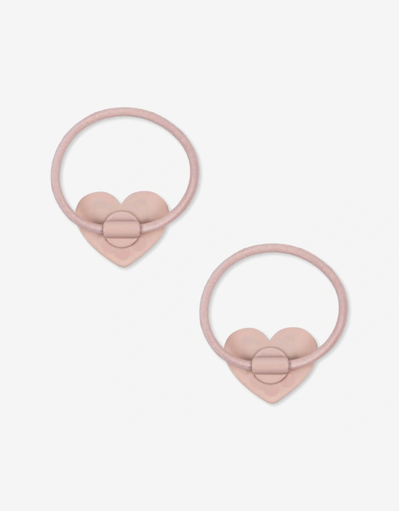 Girls 2 Pack Vilma Hair Elastics in Pink