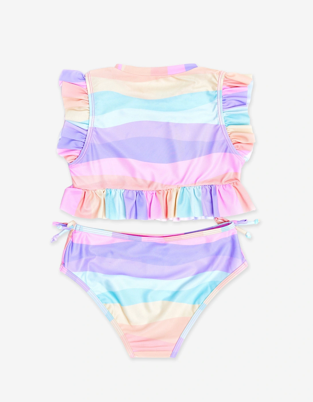 Girls Frill Tankini in Purple (UPF50+)