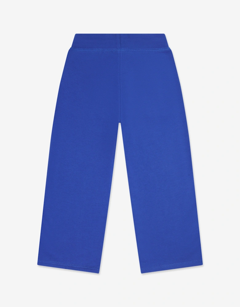 Girls Wide Leg Joggers in Blue