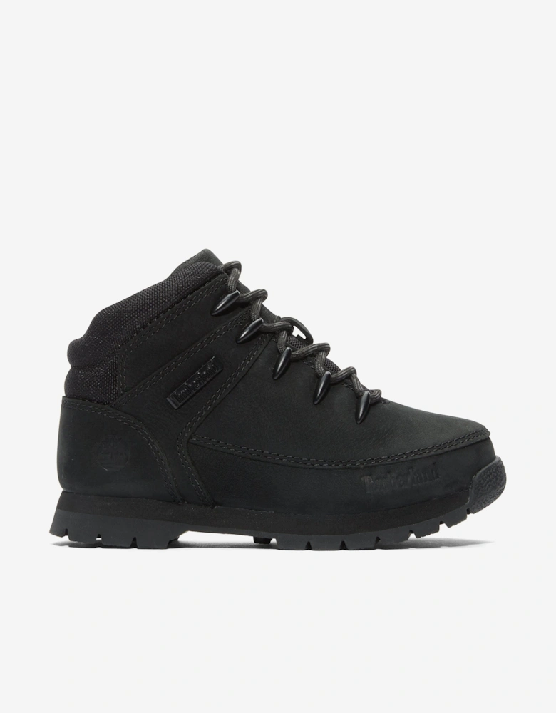 Boys Mid Lace-Up Boots in Black