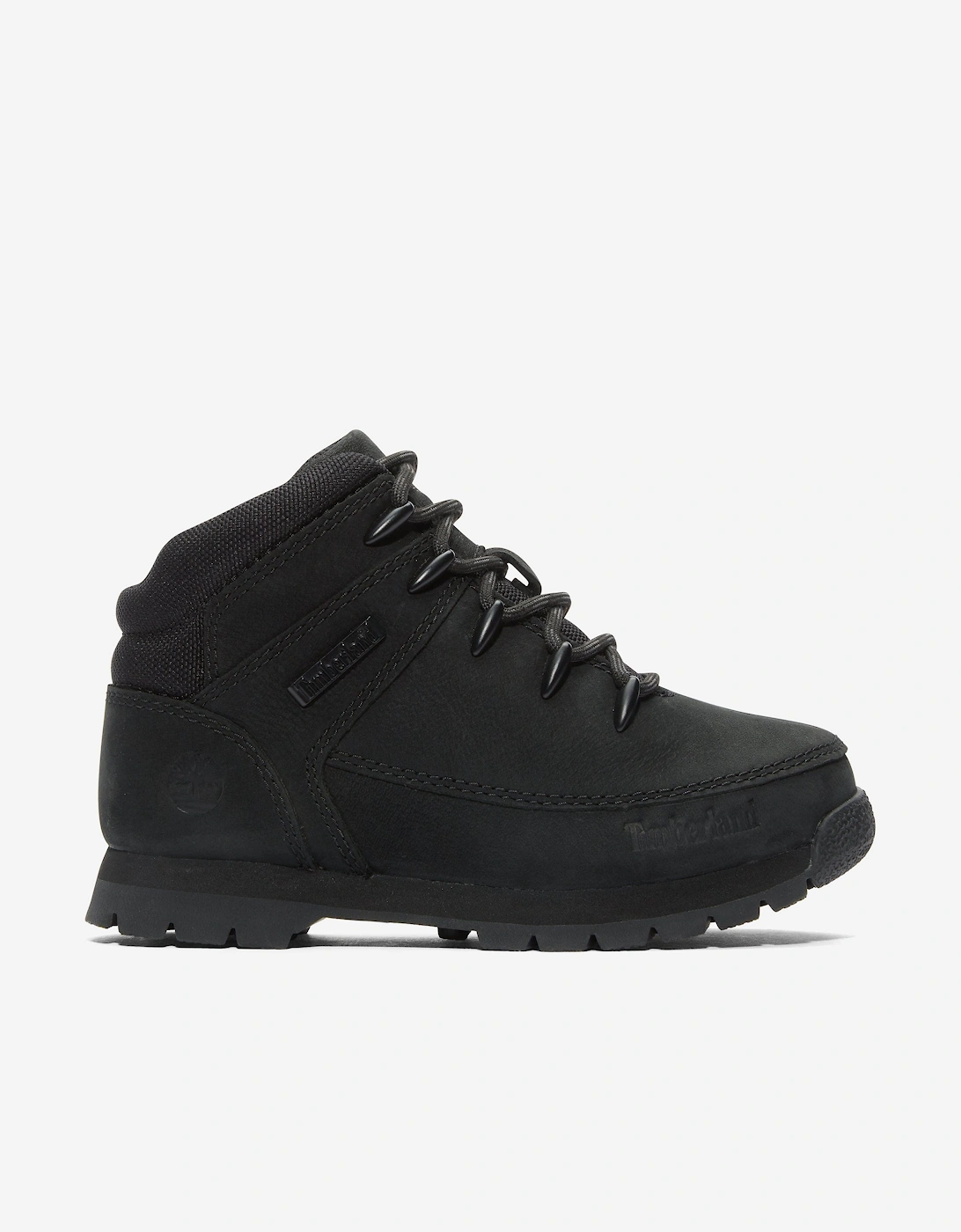 Boys Mid Lace-Up Boots in Black, 8 of 7