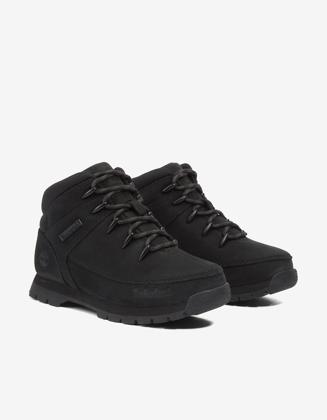 Boys Mid Lace-Up Boots in Black