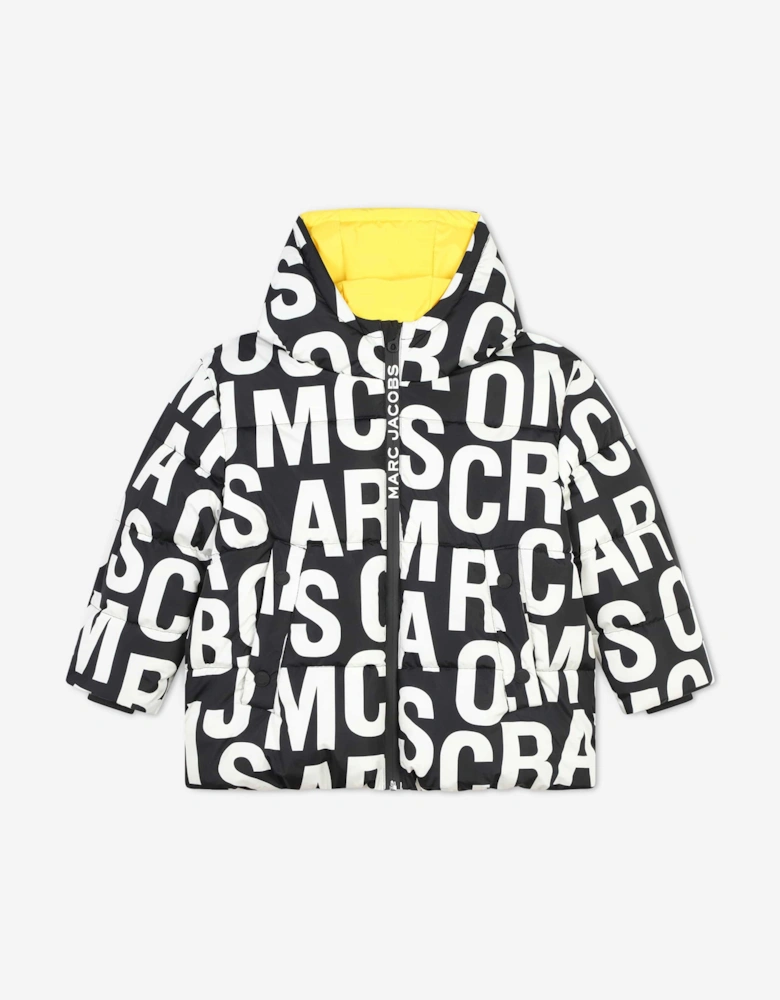 Kids Logo Puffer Jacket in Black