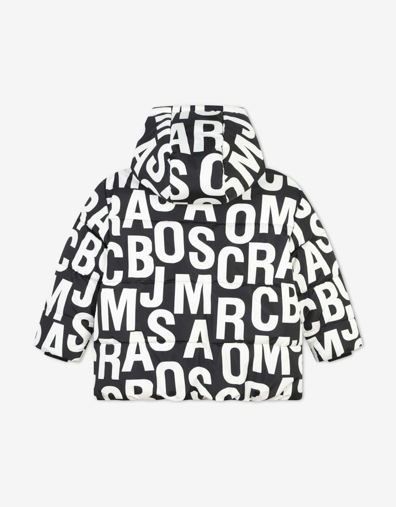 Kids Logo Puffer Jacket in Black