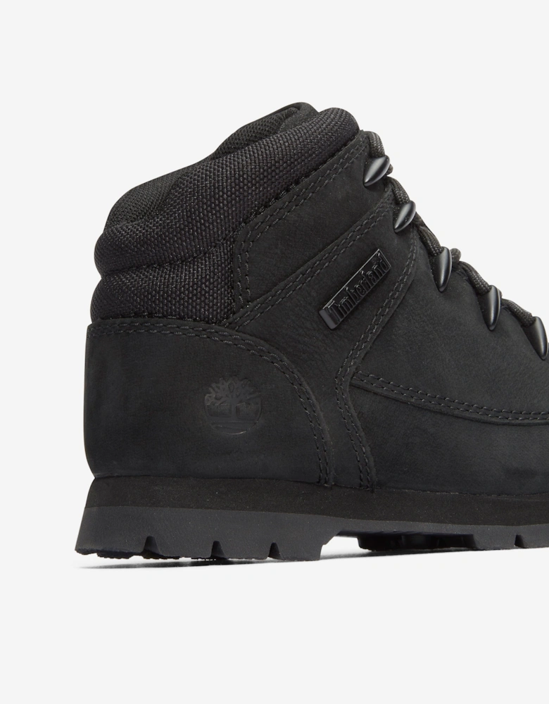 Boys Mid Lace-Up Boots in Black