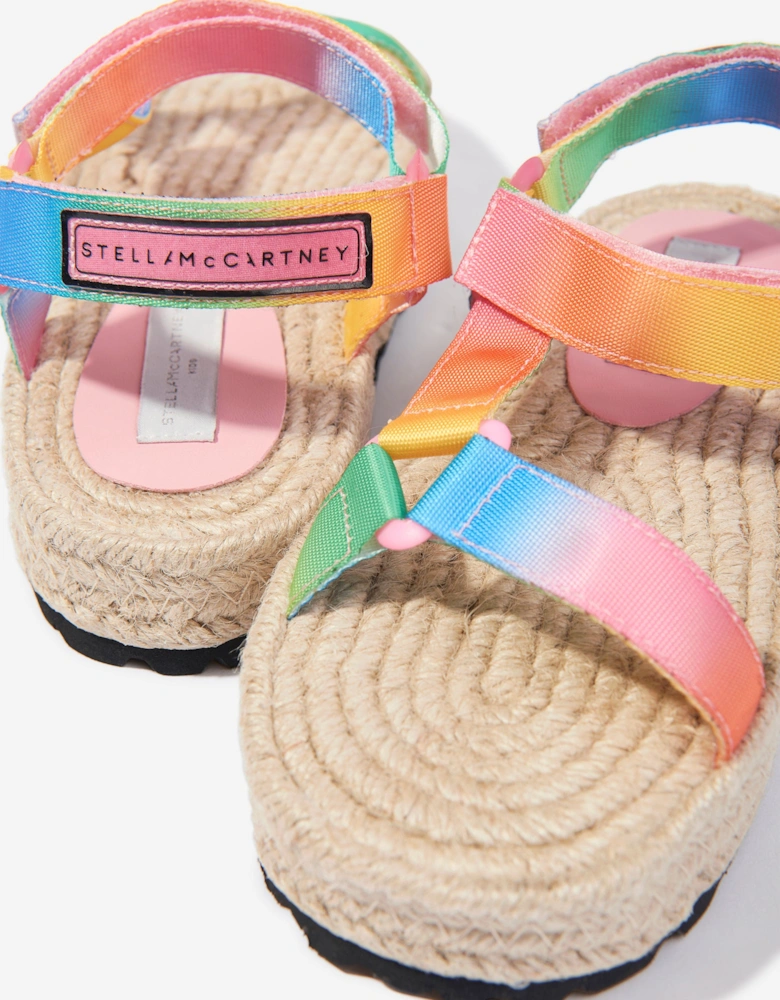 Girls Logo Tape Sandals in Multicolour