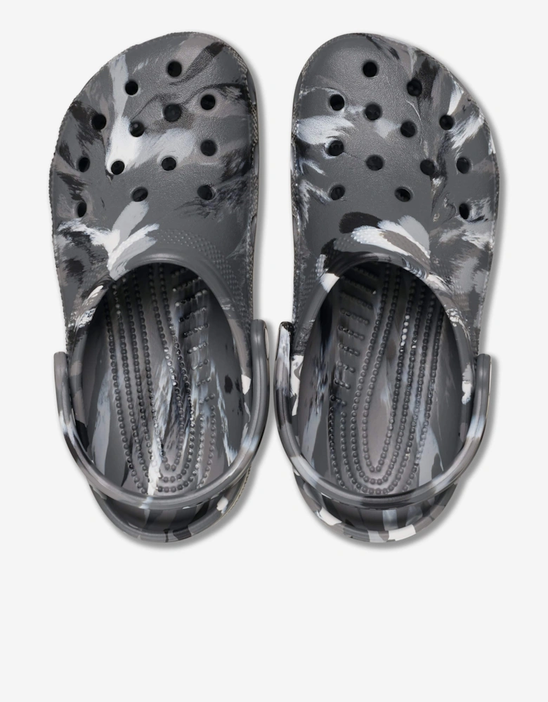 Kids Classic Marbled Clog in Green