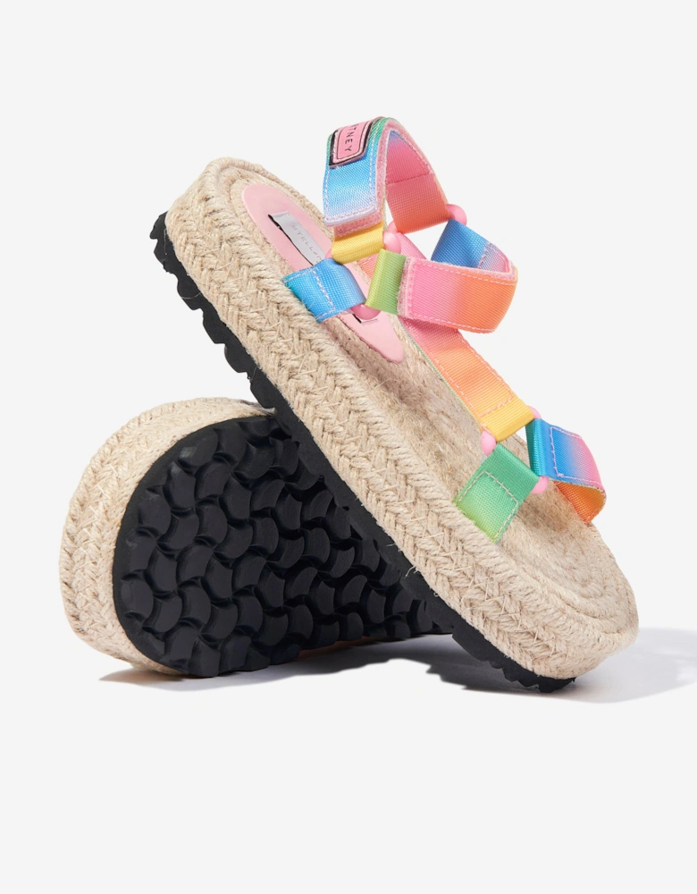 Girls Logo Tape Sandals in Multicolour