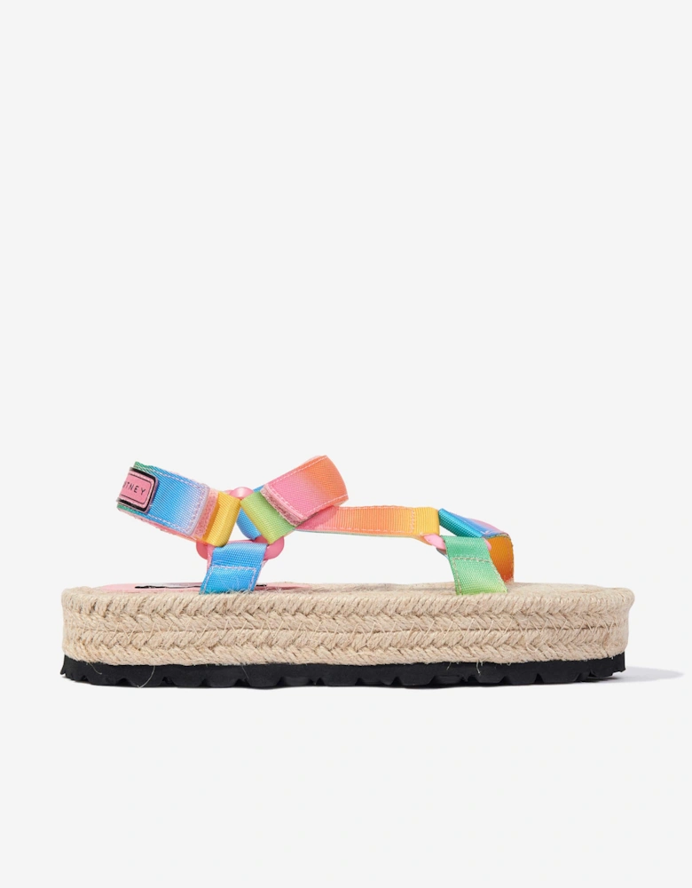 Girls Logo Tape Sandals in Multicolour
