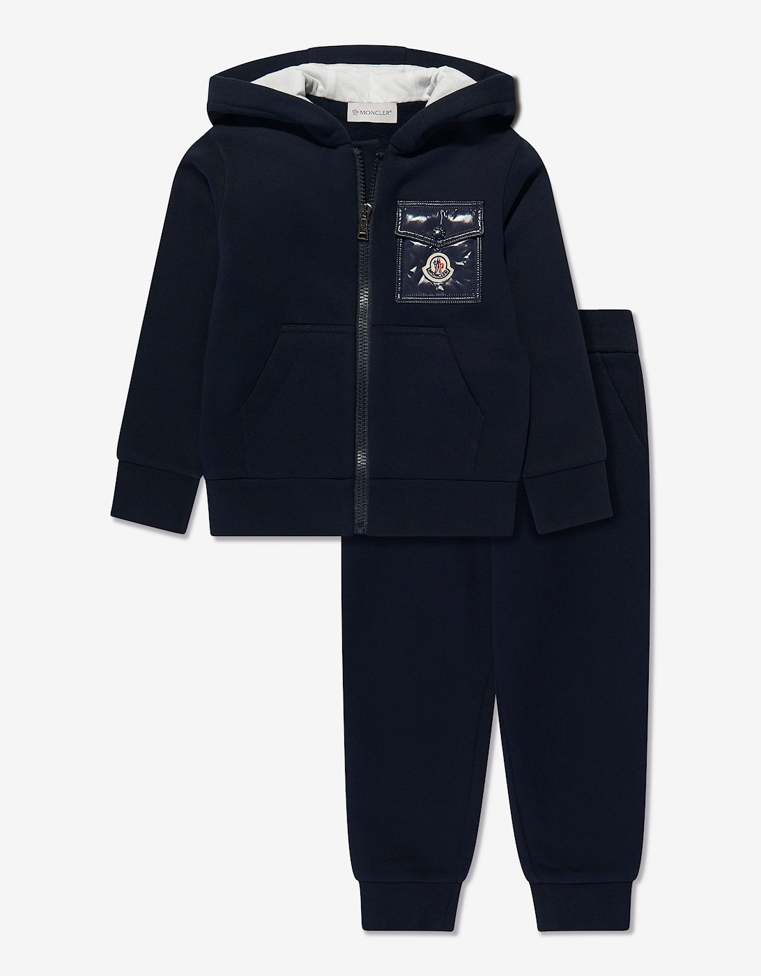 Enfant Boys Logo Pocket Tracksuit in Navy, 5 of 4