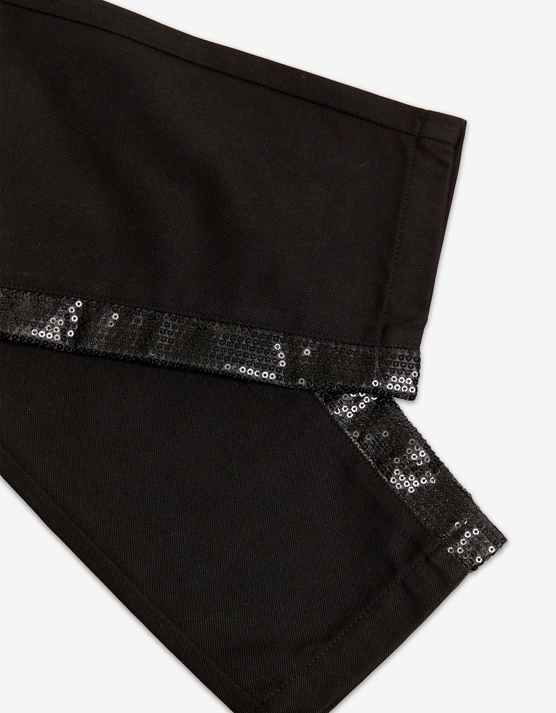BCBGMAXAZRIA Girls Crystal Tape Slim Trousers in Black