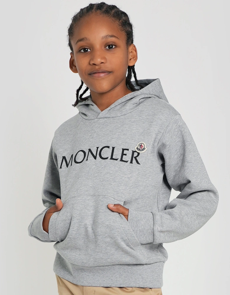 Enfant Boys Logo Hoodie in Grey