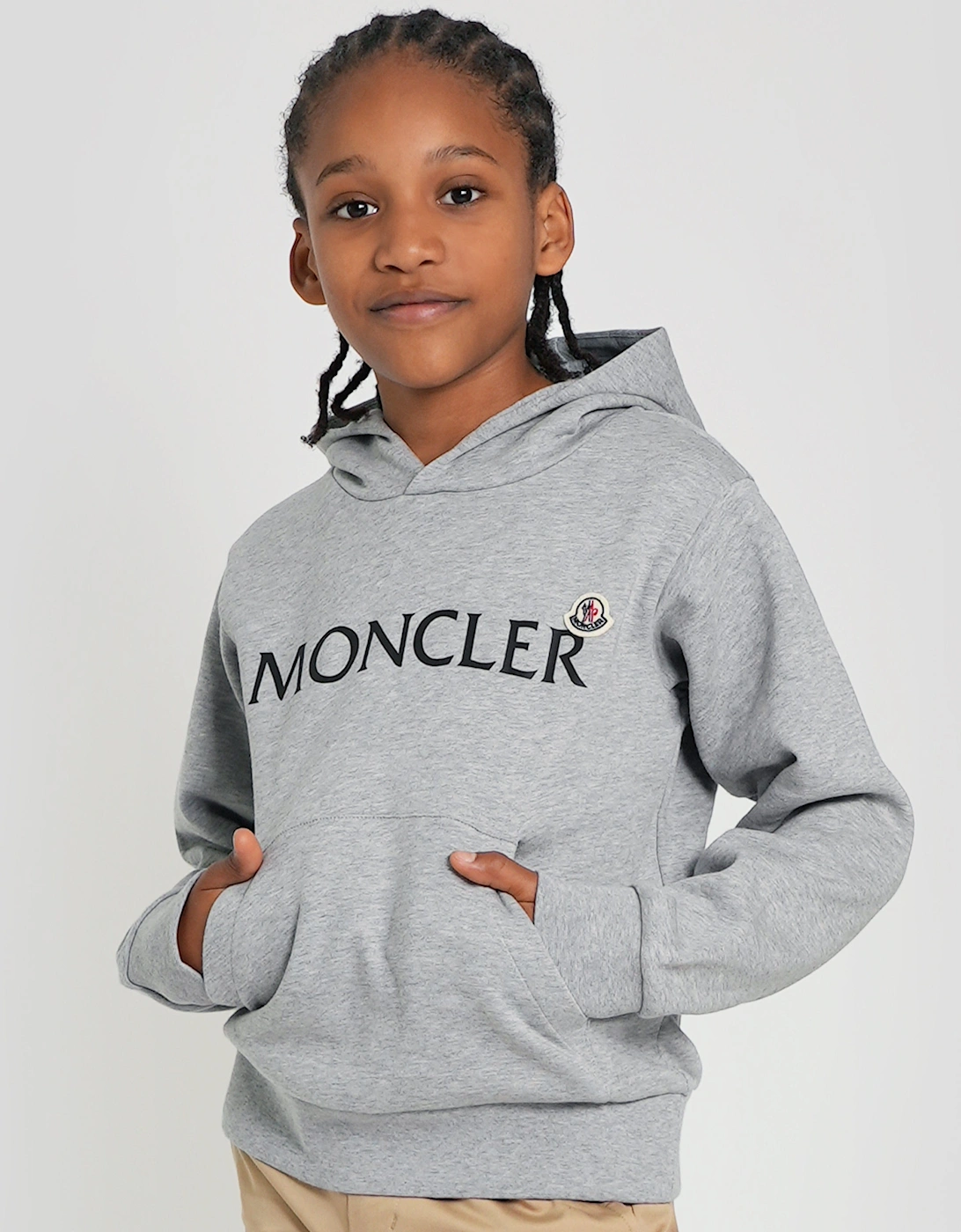 Enfant Boys Logo Hoodie in Grey, 6 of 5