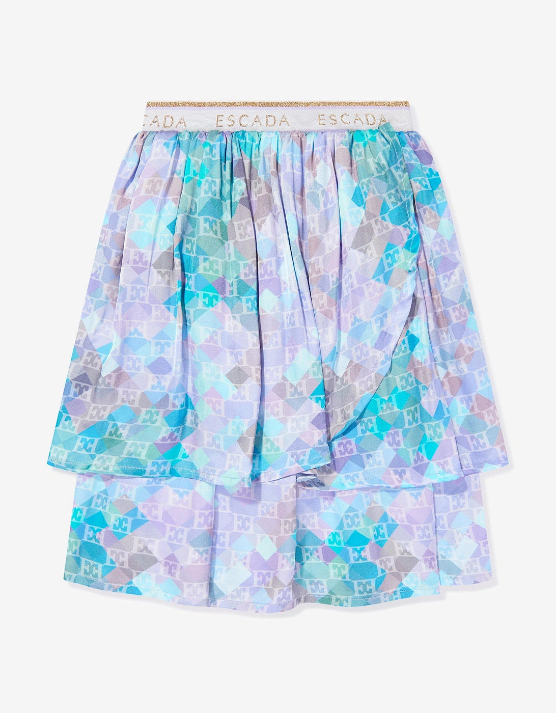 Girls Layered Skirt in Blue, 5 of 4