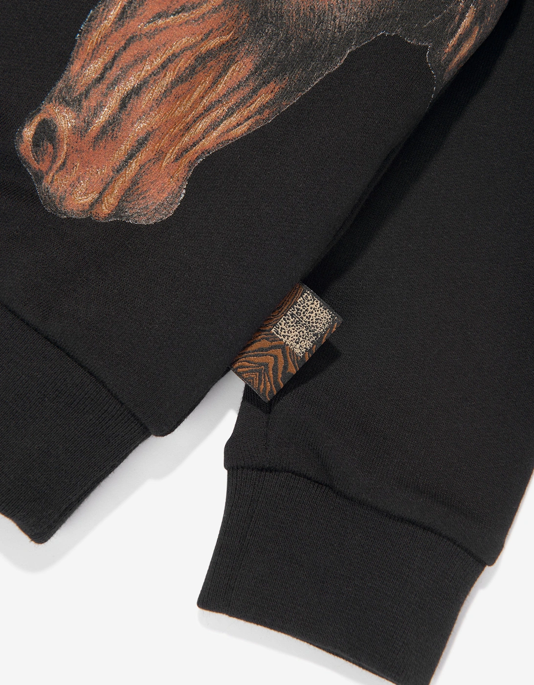 Boys Horses Sweatshirt in Black