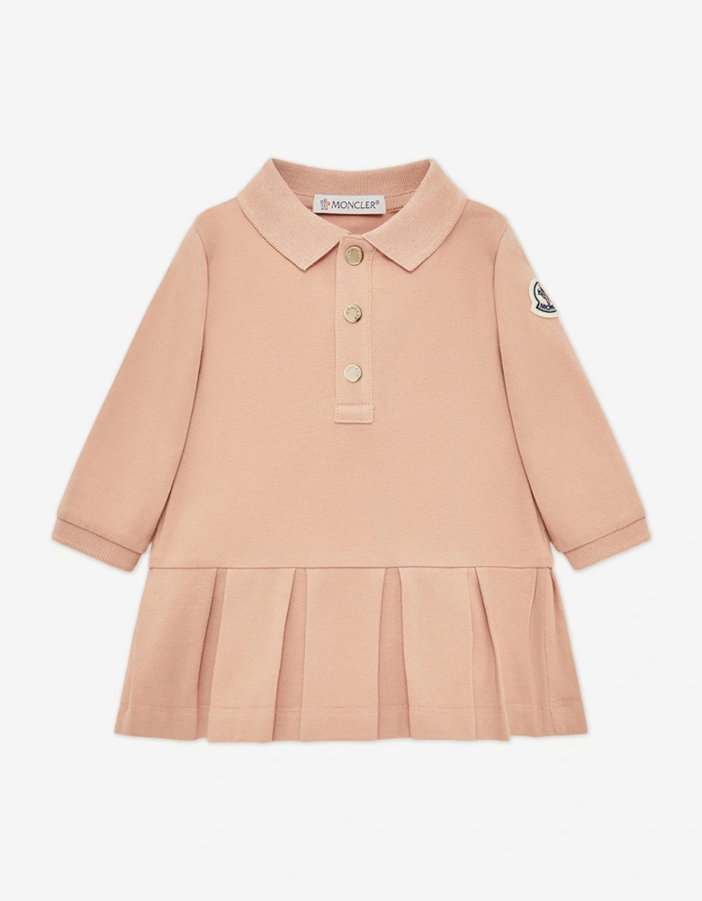 Baby Girls Polo Dress in Pink
