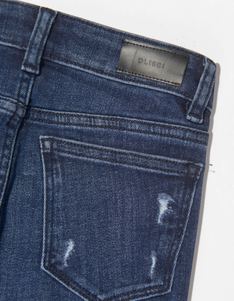 Girls Chloe Distressed Skinny Jeans in Blue