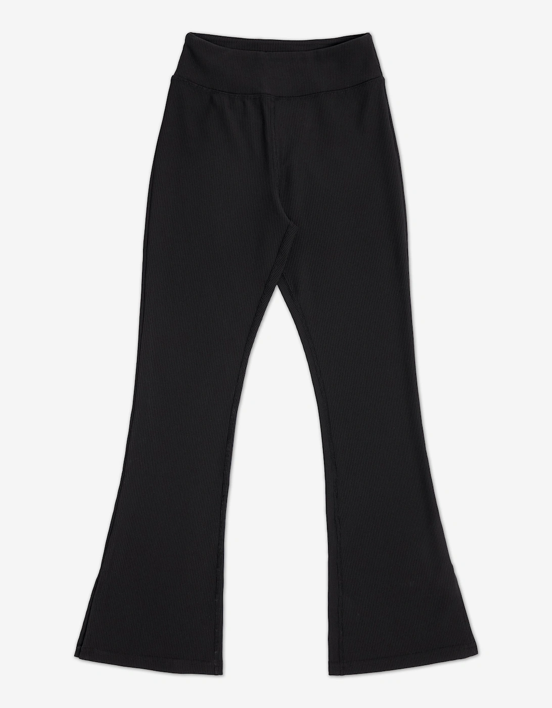 Girls High Waist Flared Pants in Black, 5 of 4