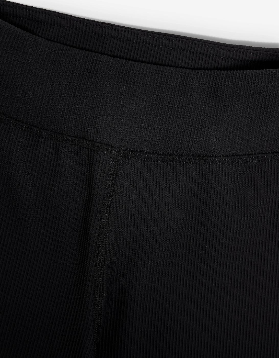 Girls High Waist Flared Pants in Black