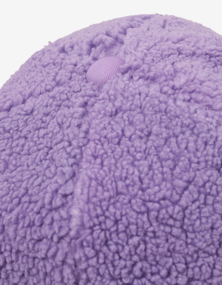 Girls Faux Shearling Cap in Purple