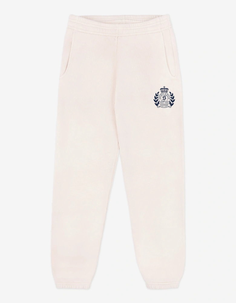 Kids H&W Crest Joggers in Ivory
