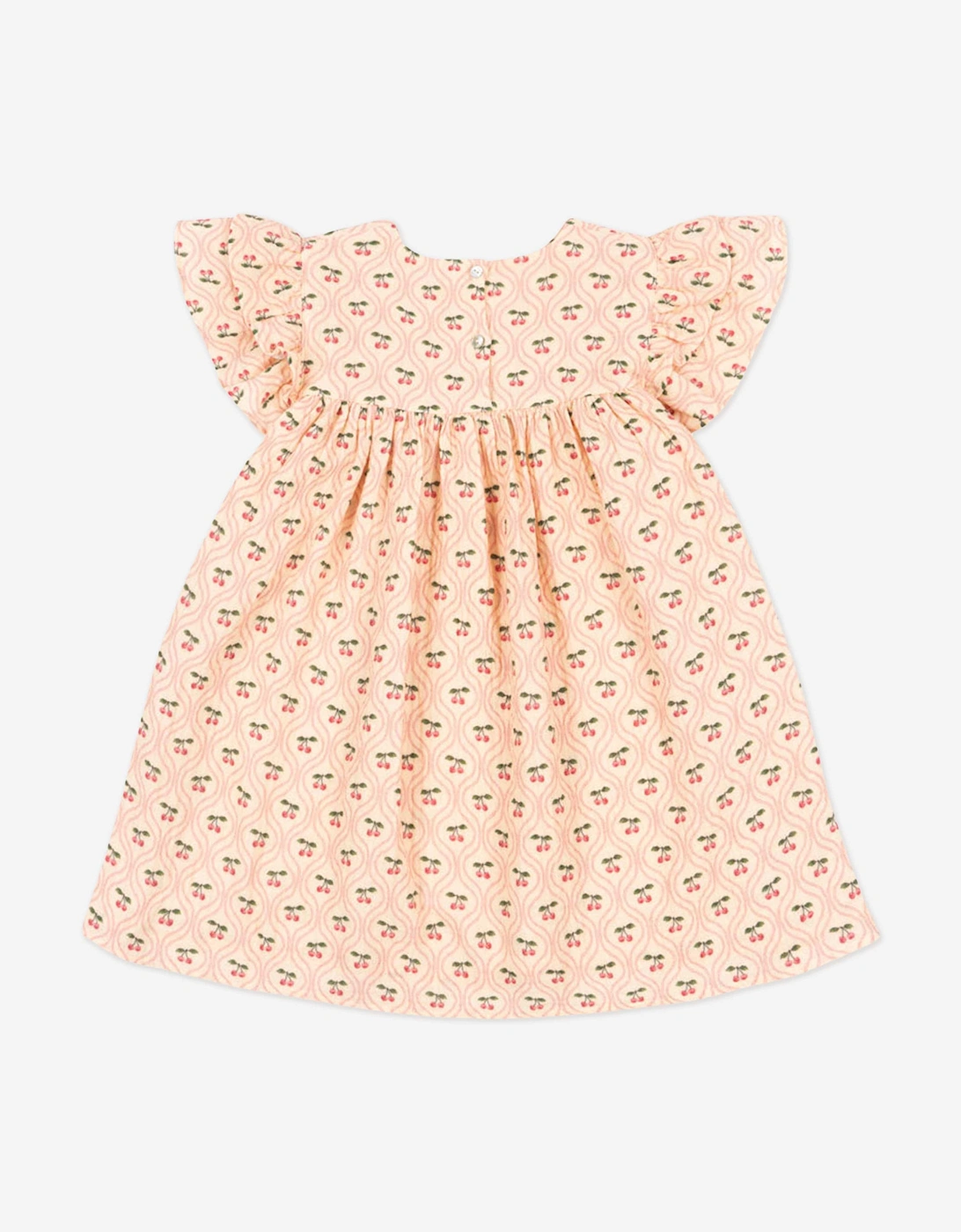 Girls Coco Cherry Dress in Pink