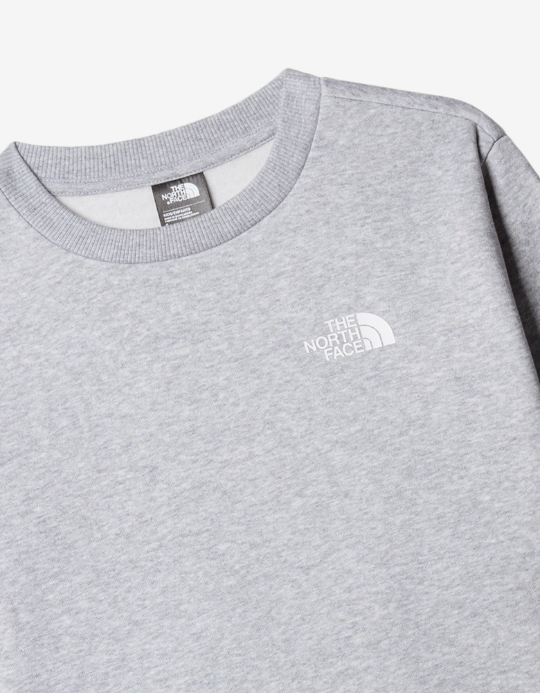 Kids Simple Dome Fleece Tracksuit in Grey