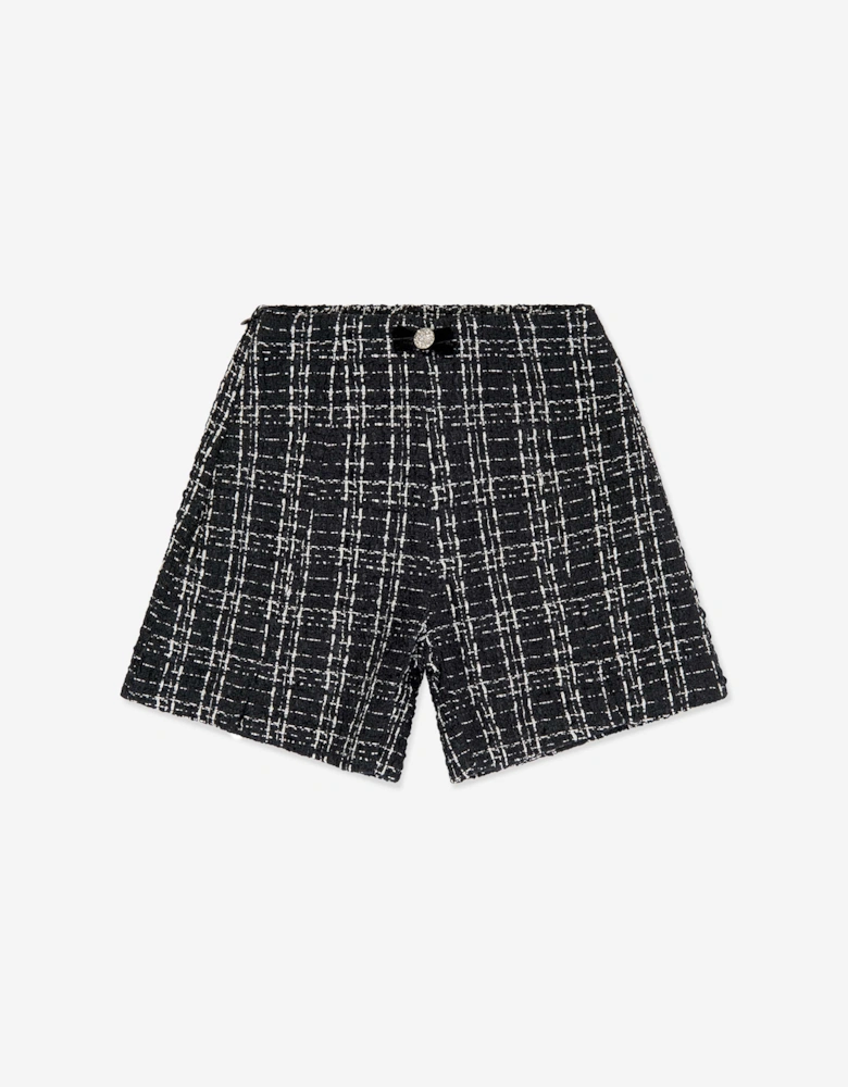 BCBGMAXAZRIA Girls Tweed Shorts in Black