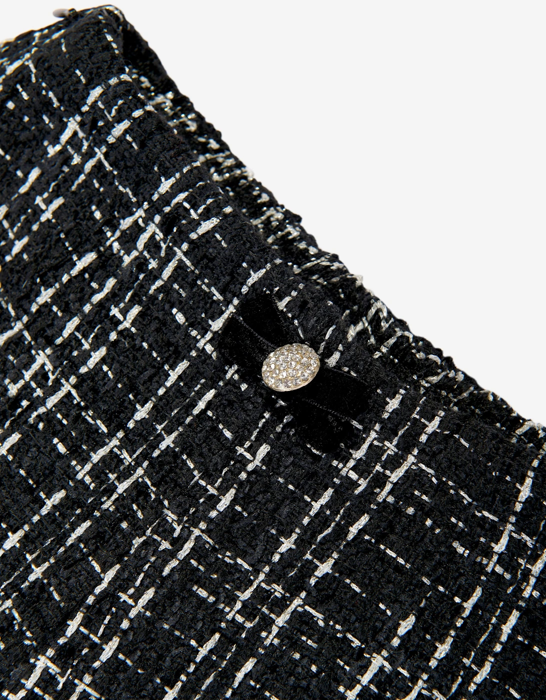 BCBGMAXAZRIA Girls Tweed Shorts in Black