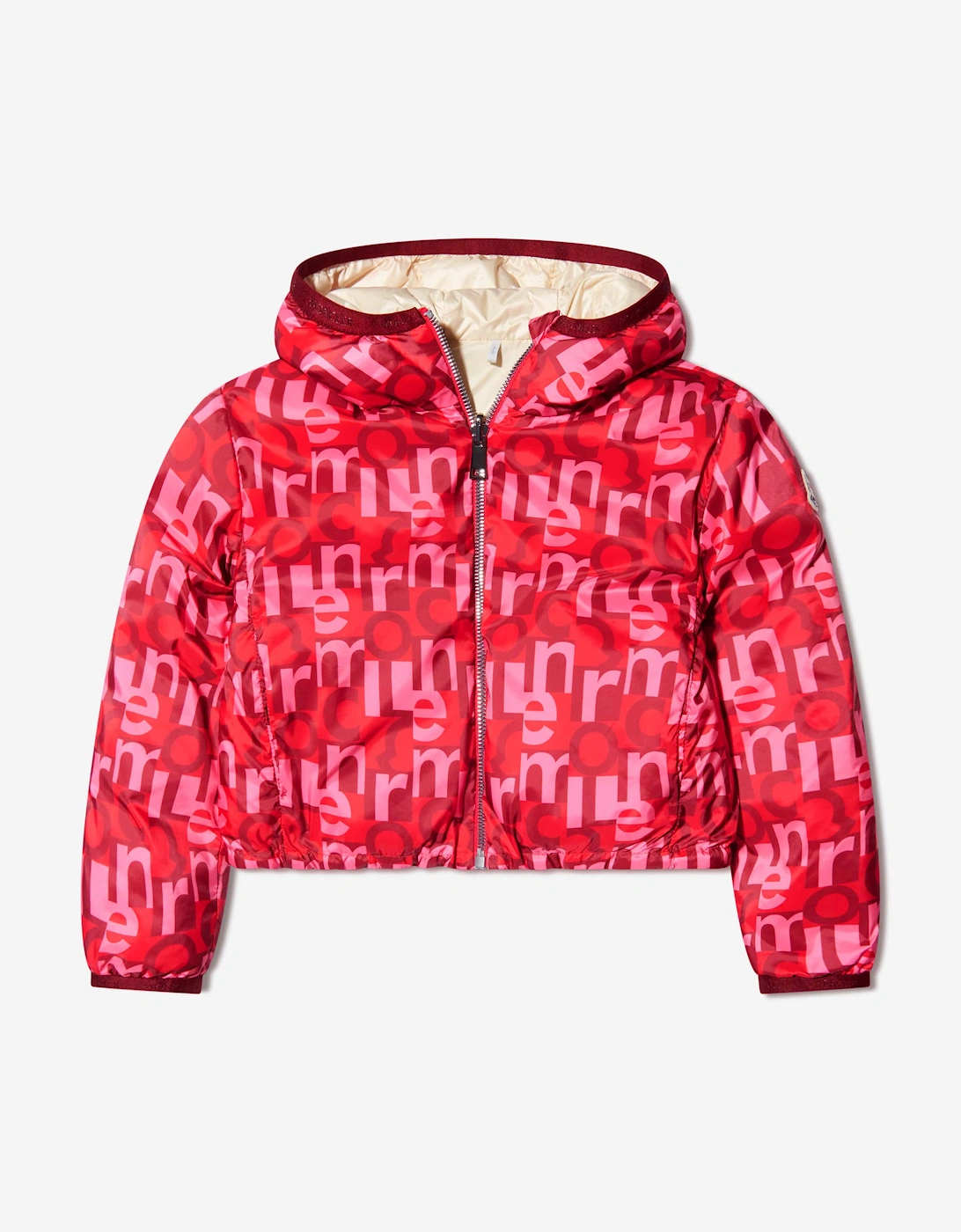 Enfant Girls Down Padded Aillis Jacket in Red, 5 of 4