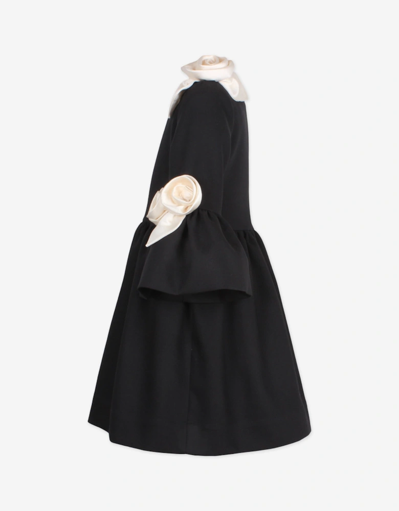Girls Juliet Dress in Black