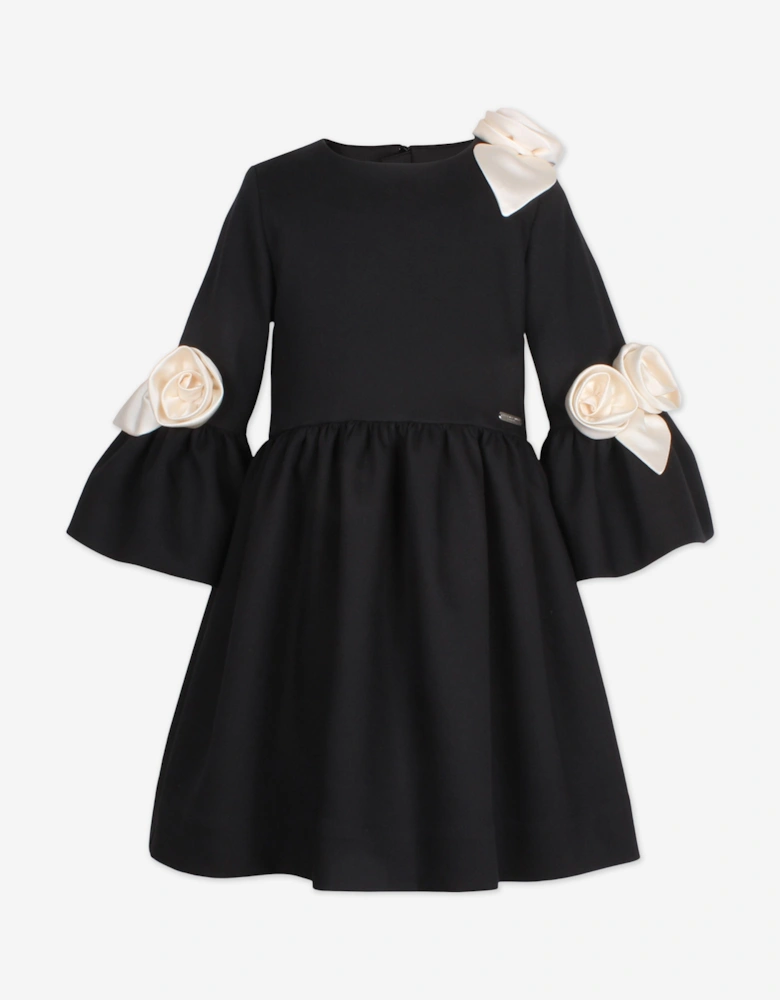 Girls Juliet Dress in Black