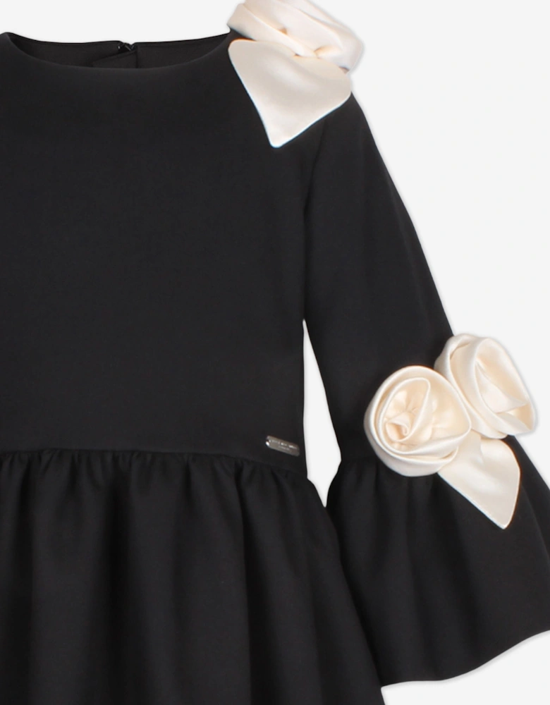 Girls Juliet Dress in Black
