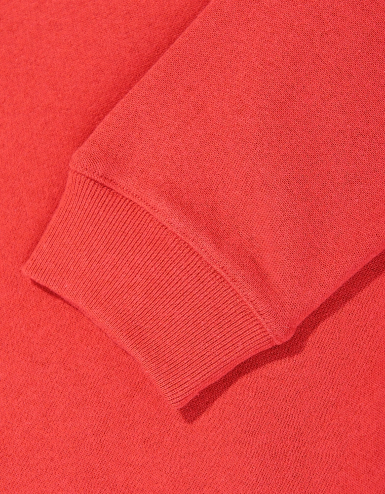 Kids Varsity Crest Sweatshirt in Red