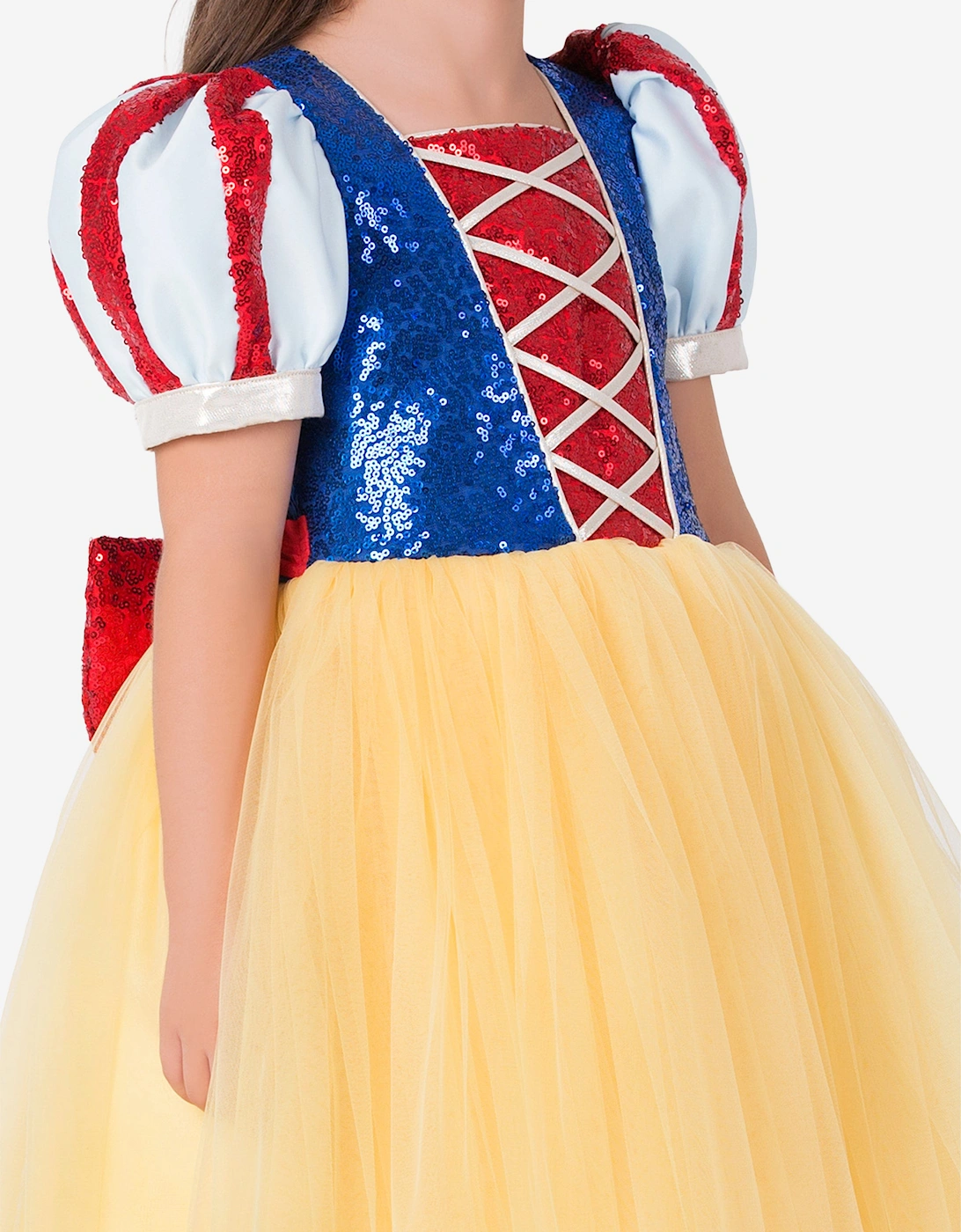 Girls Snow White Princess Costume in Multicolour